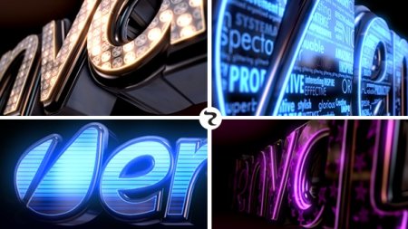 دانلود پروژه زیبای لوگوی افتر افکت- LED Logo