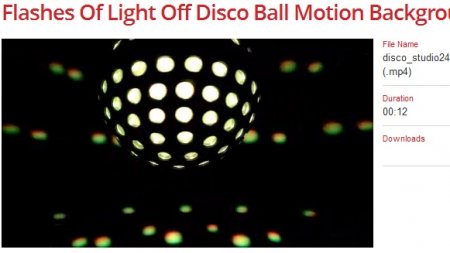 دانلود بک گراند زیبای موشن Light Off Disco Ball