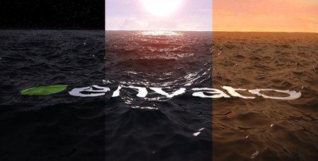 دانلود پروژه زیبای لوگو افتر افکت-Ocean Water