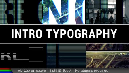 دانلود پروژه متنی افتر افکت با نام Intro Typography