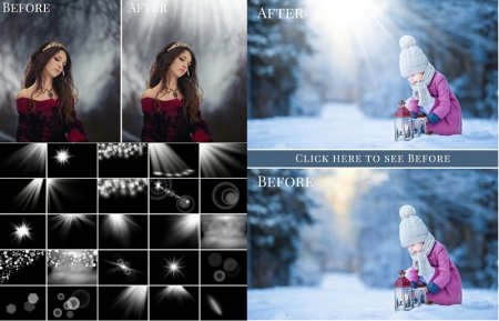 دانلود مجموعه نور های زیبای زمستانی مخصوص ادیت عکس های شما
