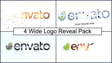 دانلود پروژه آماده افتر افکت ساخت لوگو-Wide Logo Reveal Pack