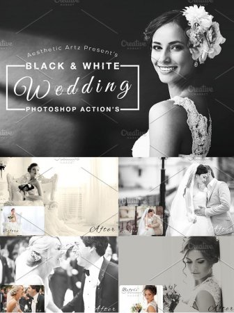 اکشن فتوشاپ تنظیم رنگ عکس های عروسی