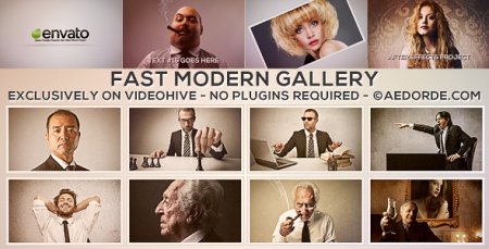 دانلود پروژه اسلایدشو سریع افتر افکت-Fast Modern Gallery