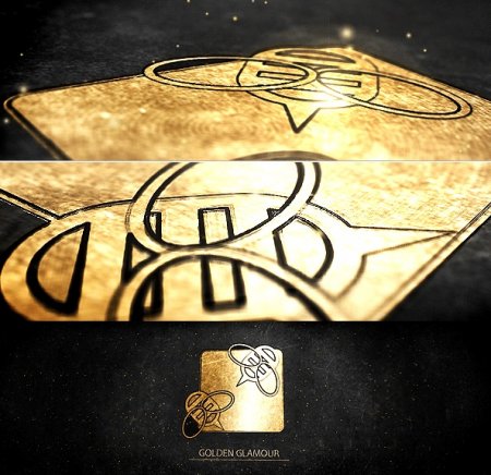دانلود پروژه آماده افتر افکت ساخت لوگو-Golden Glamour Logo