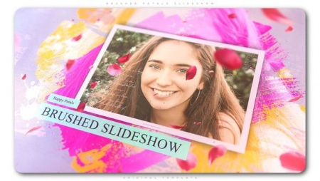 دانلود پروژه آماده افتر افکت Brushed Petals Slideshow