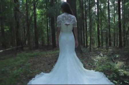 دانلود فوتیج آماده عروسی Wedding Dress In Woods