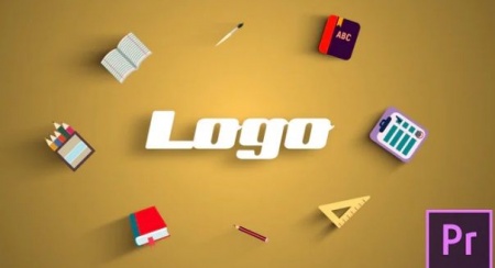 پروژه آماده پریمیر لوگو School Logo Reveal
