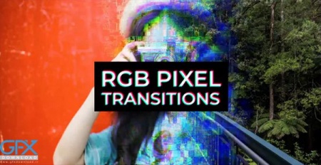 مجموعه ترانزیشن رنگی پریمیر RGB Pixel