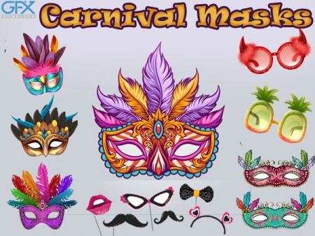 وکتور ماسک کارنوال Carnival Masks