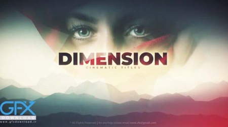 پروژه افتر افکت تایتل سینمایی Dimension