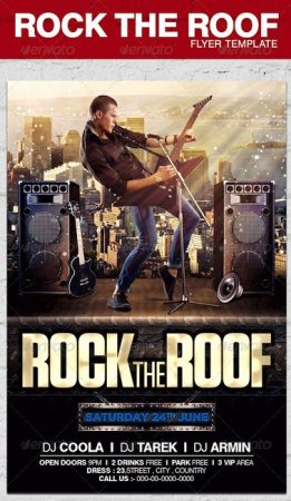 دانلود رایگان قالب آماده فتوشاپ Rock The Roof