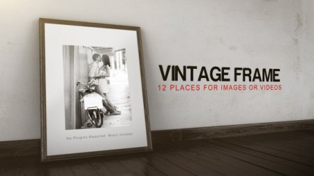 دانلود پروژه گالری عکس قدیمی افتر افکت Vintage Frame Gallery