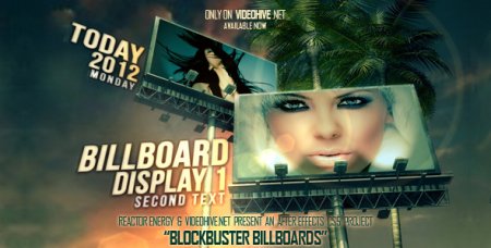دانلود پروژه آماده افتر افکت-Blockbuster Billboards