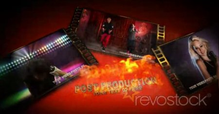 دانلود پروژه آماده افتر افکت-Sliding Film Strips