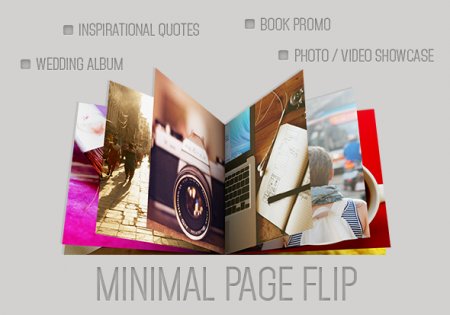 دانلود پروژه زیبای افتر افکت-Minimal Page Flip