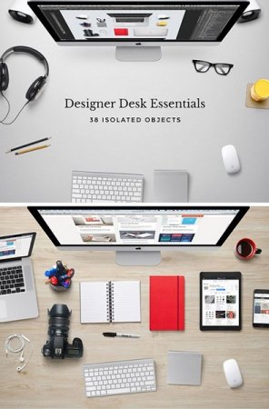 دانلود تمپلیت لایه باز فتوشاپ میز طراحی-Designer Desk