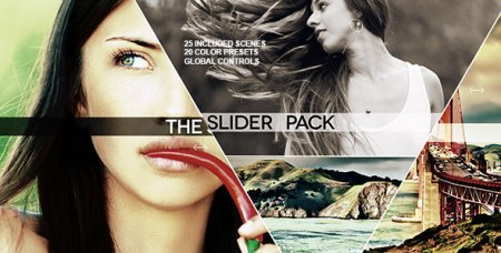 دانلود پروژه زیبای اسلایدشو عکس افتر افکت-The Slider Pack