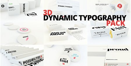 دانلود پروژه 3بعدی متنی افتر افکت-3D Dynamic Typography