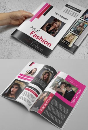 دانلود طرح زیبای لایه باز مجله فشن-Fashion Business Brochure