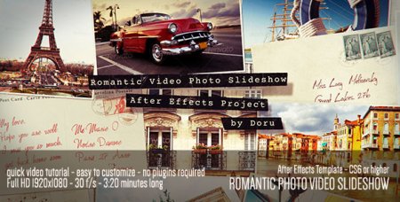 دانلود پروژه آماده افتر افکت-Romantic Photo Video Slideshow
