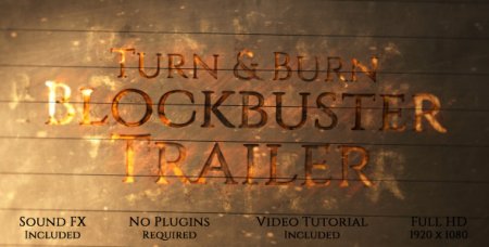 دانلود پروژه زیبای تریلر فیلم افتر افکت-Turn and Burn Blockbuster