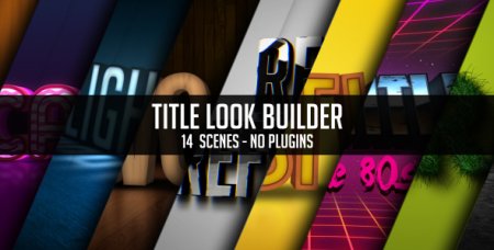 پروژه زیبای ساخت تایتل و تکست افتر افکت-Title Look Builder