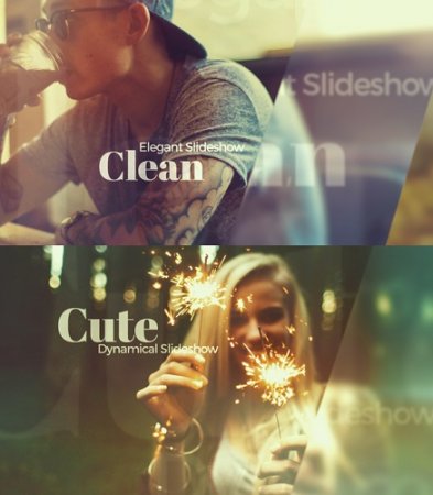 پروژه زیبای اسلایدشو افتر افکت Clean Slideshow