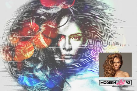 دانلود اکشن آماده مدرن آرت مخصوص عکس های شما 
