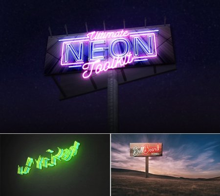 دانلود پروژه زییای افتر افکت مخصوص ساخت نئون های مختلف-Neon Toolkit