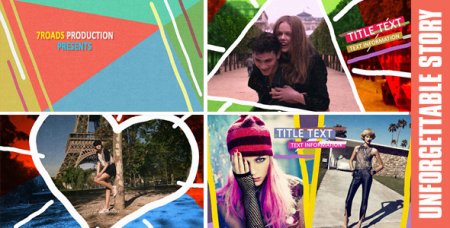 دانلود پروژه اسلایدشو افتر افکت Unforgettable Story