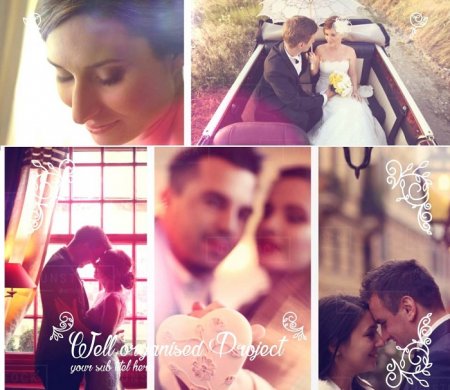 دانلود پروژه زیبای افتر افکت مخصوص ساخت کلیپ عروس و داماد-Wedding Slideshow