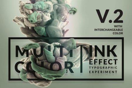 دانلود تمپلیت زیبای متنی لایه باز -Ink & Typography
