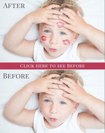 افکت آماده بوس و رژ لب