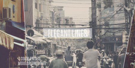 دانلود پروژه اسلایدشو زیبا و چند منظوره افتر افکت با نام Elegant Lines