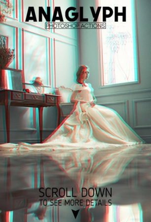 دانلود اکشن آماده فتوشاپ 3D Anaglyph