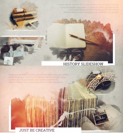 دانلود پروژه زیبای پریمیر اسلایدشو-History Slideshow