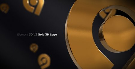 دانلود پروژه افتر افکت ساخت لوگو سه بعدی-Gold 3D Logo Opener