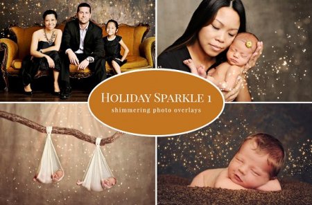 افکت نوری آماده Holiday Sparkle برای ادیت عکس در فتوشاپ