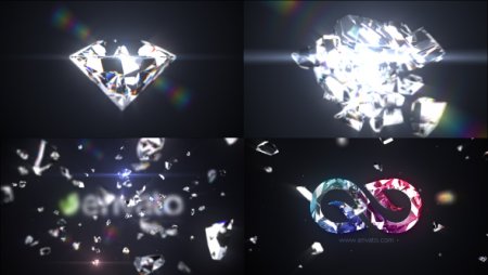 دانلود پروژه افتر افکت ساخت لوگو Shattered Diamond