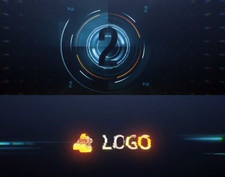 دانلود پروژه افتر افکت ساخت لوگو دیجیتال-Digital Countdown Logo
