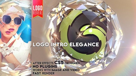 دانلود پروژه آماده افتر افکت نمایش لوگو Logo Intro Elegance