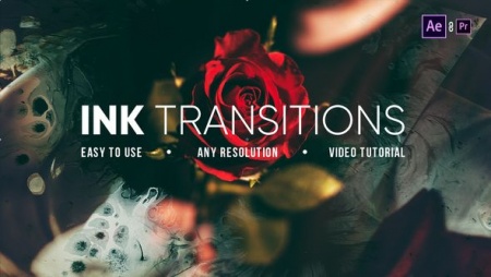 دانلود ترانزیشن برای افتر افکت و پریمیر Ink Transitions