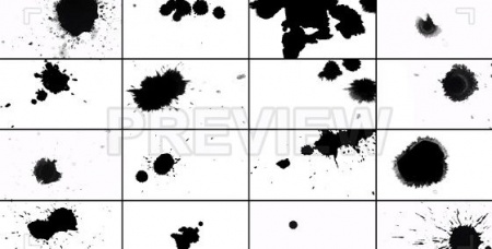 استوک فوتیج ویدیویی پاشیدن جوهر