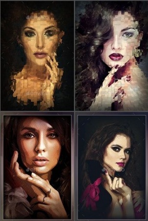 تمپلیت لایه باز افکت عکس هنری