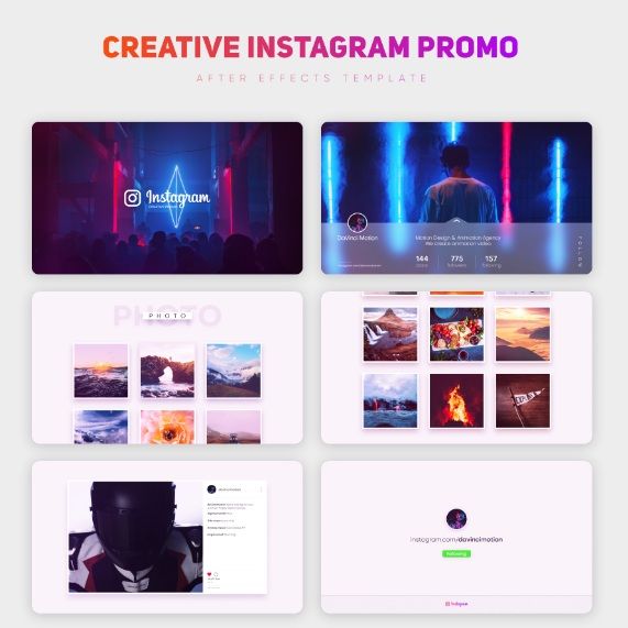 دانلود پروژه آماده افترافکت اینستاگرام Creative Instagram Promo
