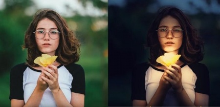 آموزش روتوش عکس شکل دهی به نور در فتوشاپ
