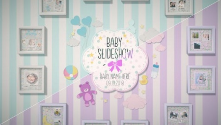 دانلود پروژه افتر افکت کودک Baby Slideshow