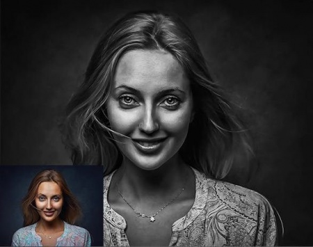 دانلود اکشن فتوشاپ HDR سیاه و سفید