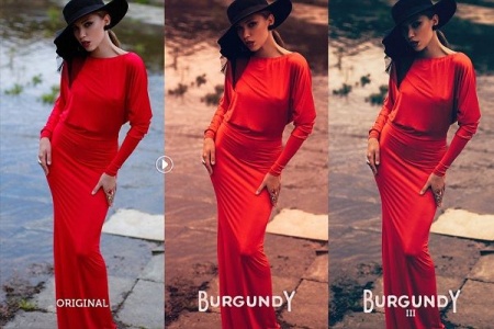 پکیج پریست لایت روم Burgundy